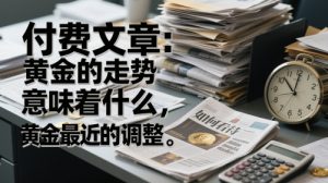 付费文章:黄金的走势意味着什么,如何看待黄金最近的调整-新手副业项目