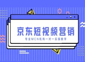 京东短视频营销项目，专业MCN机构一对一实操教学-新手副业项目