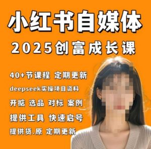 小红书电商自媒体创富课2.0版，实战打卡笔记训练营-新手副业项目