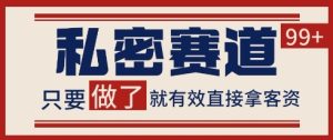 小红书某音私密赛道引流获客 自热矩阵日引200+【揭秘】-新手副业项目