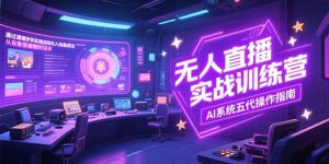 无人直播实操训练营，从设备搭建到话术，AI系统五代操作指南(7月更新-新手副业项目