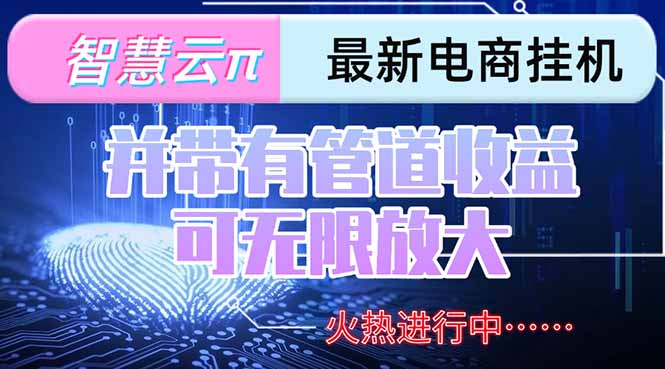 图片[1]-智慧云π电脑挂机单机每天收益300—500+ 并带有团队管道收益 可无限放大-新手副业项目