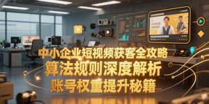 中小企业短视频获客全攻略，算法规则深度解析，账号权重提升秘籍-新手副业项目