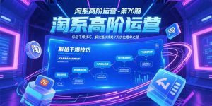 淘系高阶运营-第70期，标品干爆技巧，解决难点策略，大佬操盘方法-新手副业项目