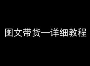 抖音图文带货详细教程，简单易上手，小白都能学会-新手副业项目