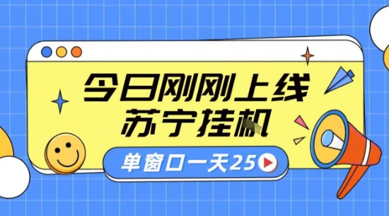 苏宁全自动采集挂G项目 稳定可批量 单窗口收益30+ 附教程【揭秘】-新手副业项目
